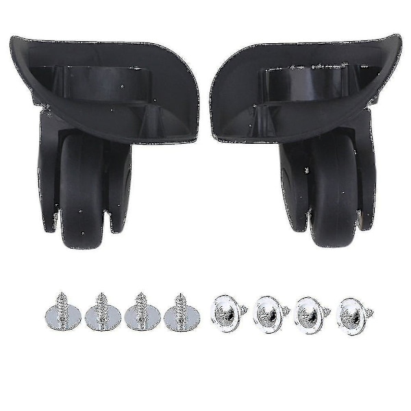 1 par 91x107x49mm Stor Sort Kuffertskuffert 360swivel Hjul