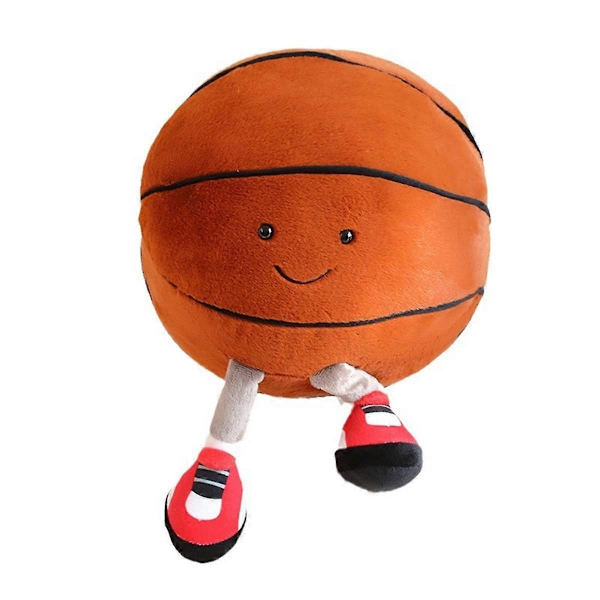 Dukke med føtter Plussjdukker Leketøy Kort Kjærlighet Plussj Pute Morsom Form Plussjdukke Pute Hjem Plussj Ornament Basketball
