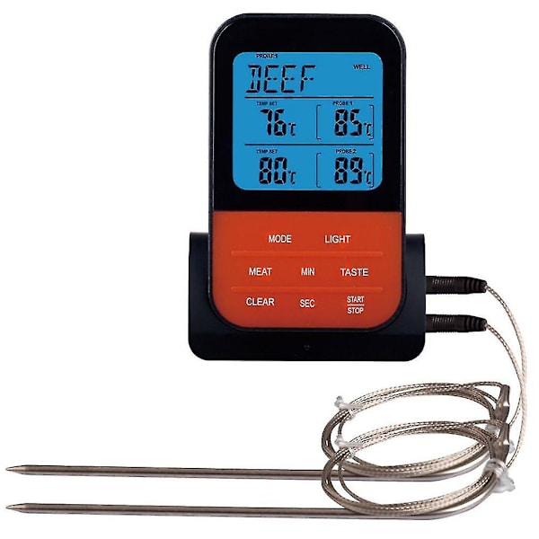 Trådlös Digital Kötttermometer för Ugn Grillning R Bbq