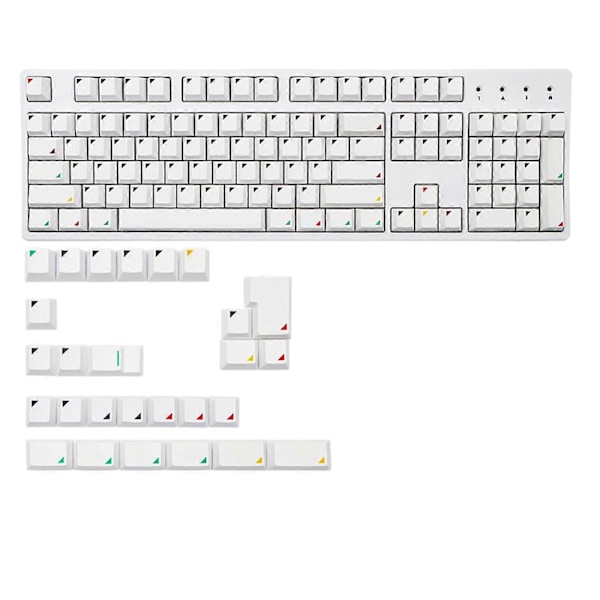 131 Taster Geometri Keycaps PBT Farvesublimerede Keycaps til MX Switches Mekanisk Tastatur Keycap DIY Cherry Profil