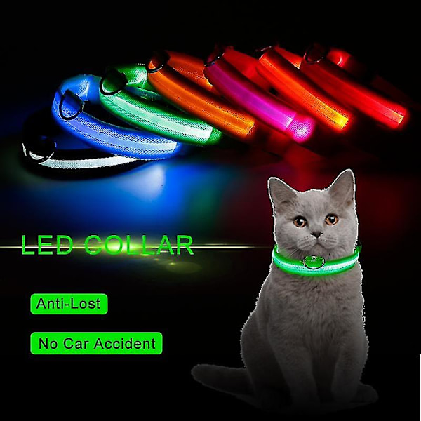 Mode Hund Hvalp Nylon Glow In The Dark Led Glødende Snore Til Katte Killing