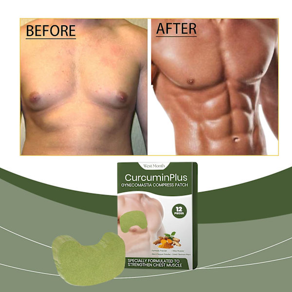 Gynecomastia Kompressionsplåster, Gynecomastia Cellulite Smältplåster, Gynecomastia Åtdragande Ingefäraplåster, Gynecomastia Cellulite Plåster för Män