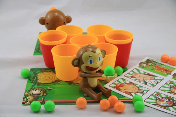 Spel för två spelare - Ap-skytte, Galet ap-spel, Barn-skyttespel