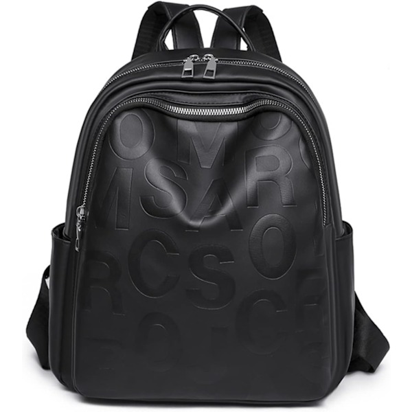Mode Ryggsäck Dam Casual Ryggsäck Dam Ryggsäck PU Läder Stor Handväska Ryggsäck Vattentät Skolväska Tryckt Ryggsäck Beige