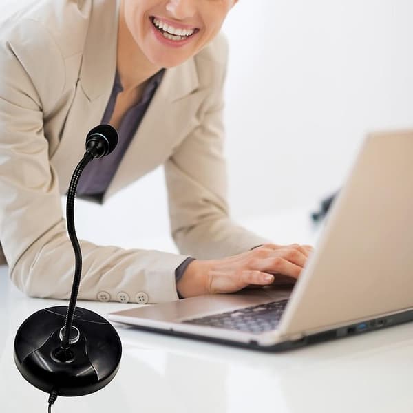 USB Mikrofon USB Mic med Holder til PC Studio Tale Chat Sang