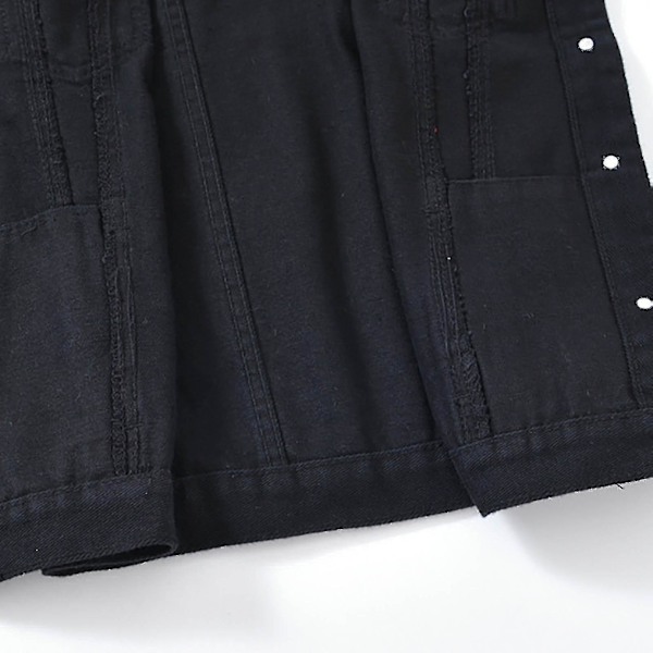 Kvinnors vår- och höstjacka, enfärgad, ärmlös denimjacka, ytterkläder - yvan
