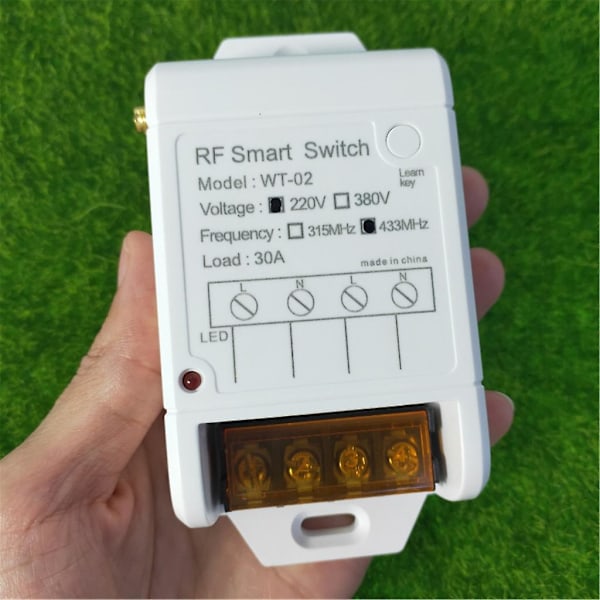 Trådlös Ljusstyrenhet Enkanalig Rf Smarta Strömbrytare Med Fjärrkontroll