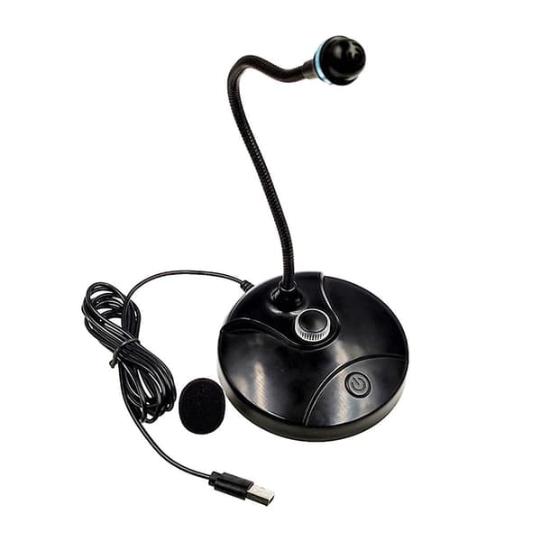 USB Mikrofon USB Mic med Holder til PC Studio Tale Chat Sang
