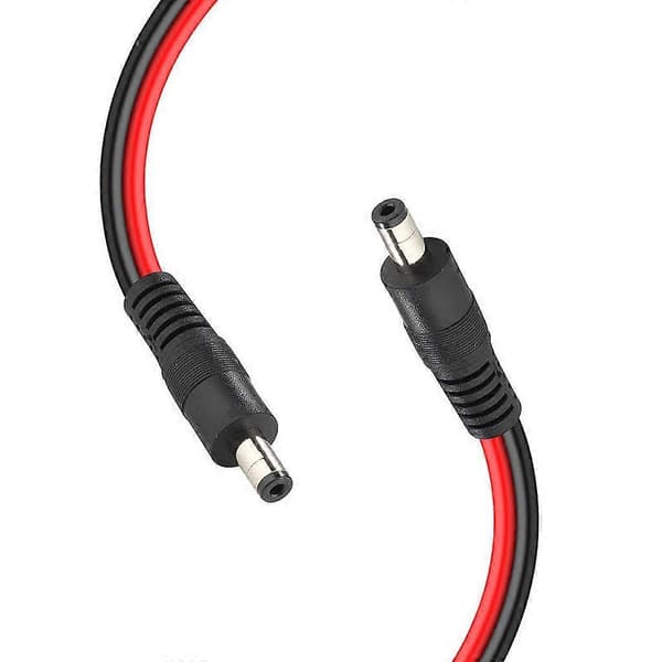 Hane till Hane Förlängningssladd 5.5x2.1mm Strömkontaktkabel för LED-remsa