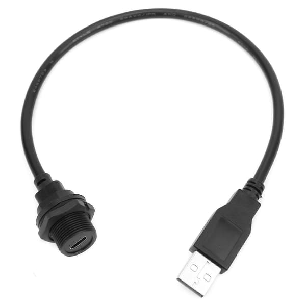 Vandafvisende USB-stik IP67 MICRO USB Hun/2.0 Han med kabeludtag E10MCTFF/U2AM(0.3 meter)