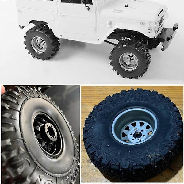 4-pack Metallfälgar för 1/10 RC-Crawler - Hållbara och Snygga
