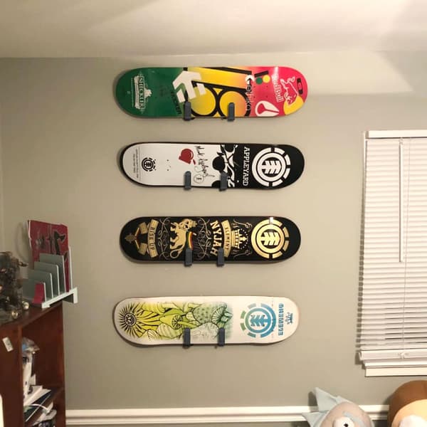 Horisontella Snowboardväggfästen, Snowboardställ Väggfäste, Snowboardfäste Förvaring, Snowboard Display Väggfäste