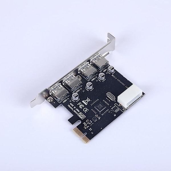 3.0 PCI-e - USB-laajennuskortti, sisäänrakennettu työpöytäsovitinkortti, 4 porttia, nopea 3.0usb