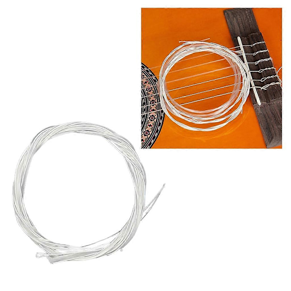 6-pack Gitarrsträngar Professionella Musikinstrument Nylon Gitarrsträngar Set
