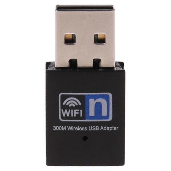 RTL8192 USB WiFi-adapter Trådløs nettverksadapter 300M 2.4G Wifi-mottaker USB-dongle for stasjonær/bærbar PC