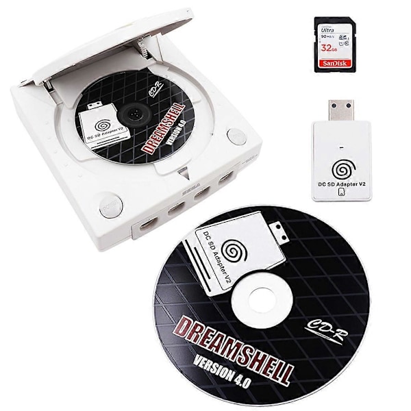 SD/TF-kortläsare för Sega Dreamcast och CD, Dreamshell-laddare Utmärkt prestanda