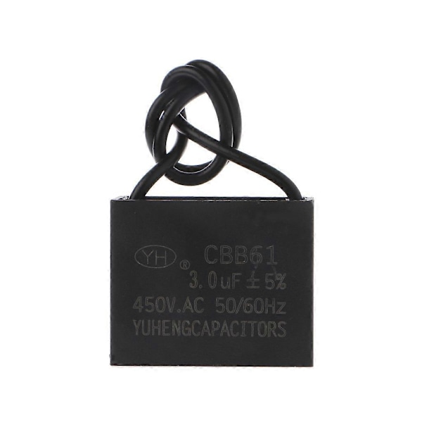 CBB61 450V 1/2/3/4/5/6/10 uF Kattokipin Moottorin Käynnistys- ja Käyttökondekaattori