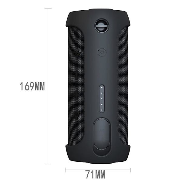 Dragbart högtalaröverdrag för JBL Flip Essential Skyddande hållare förvaring för fodral