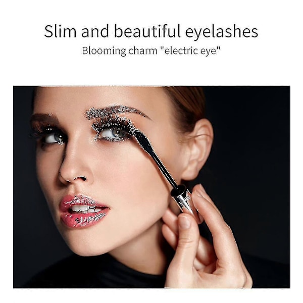 1-3 kpl 2-in-1 Vibely Mascara 5x Pidempi Vedenkestävä Kosmetiikka Luonnolliseen Pituuden ja Paksuuden Lisäämiseen Ei Ryppyjä Uusi