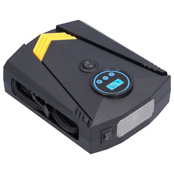 120W Dekkpump med Digitalt Display og LED-lys, Bærbar Automatisk for Bil, Sykkel, Motorsykkel 12V