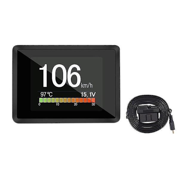 Auton A203 OBD2 -tietokone Auto Digitaalinen Tietokone Matka Näyttö Nopeus Polttoaineen Kulutus Mittari