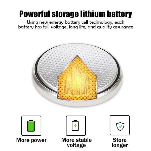 5 stk. Lir2450 Lir 2450 3.6V Genopladeligt Lithium Batteri, Erstatning for Cr2450