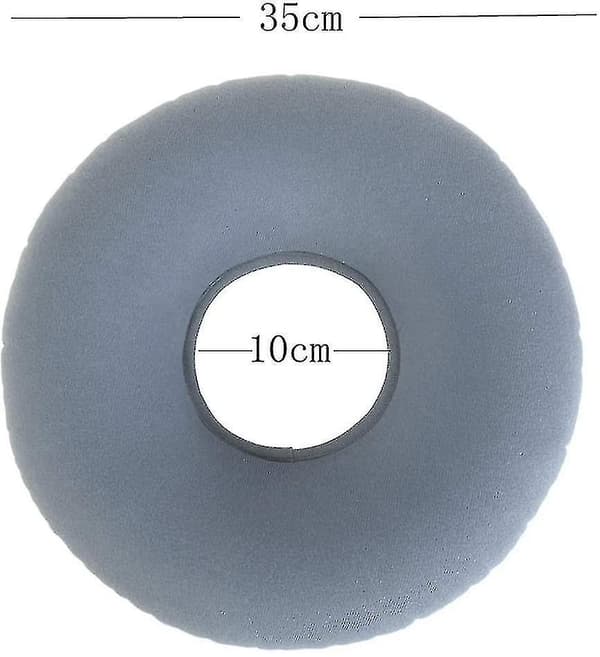 Sitte Ring Decubitus Sitte Ring Grå Sitte Ring Oppblåsbar Ortopedisk Sitte Pute Rund Sitte Ring Med Pumpe For , Coccyx Smerter,