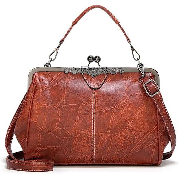 Dame Håndtasker Elegante Skuldertasker Crossbody Tasker Clutch Håndtasker Vandtæt PU Læder til Shopping Rejser Kontor Business Messenger Tasker