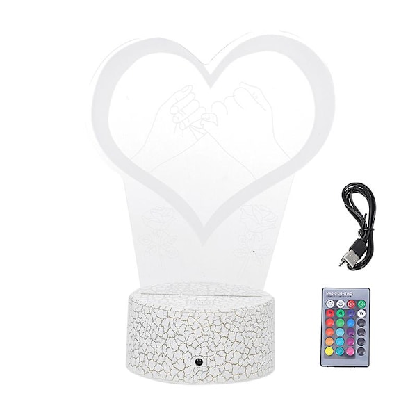 1 sett Unik 3D Lampe