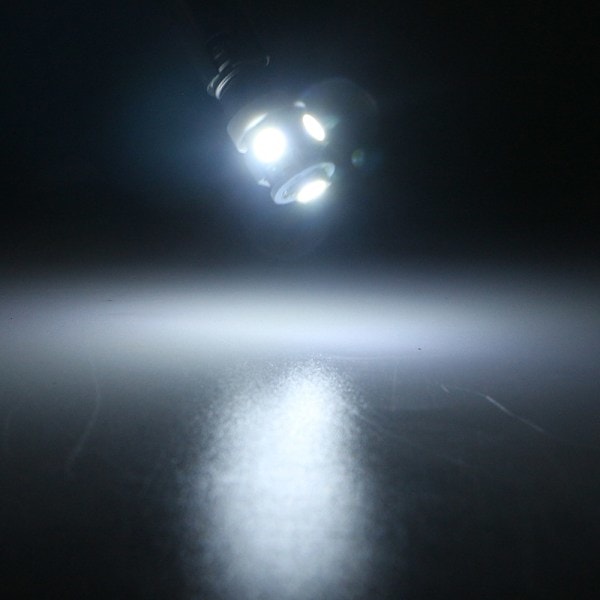 1 solgt i dag, 10 E10 12V Kaldhvit LED Pære 5SMD 0.5W 50LM Lampe