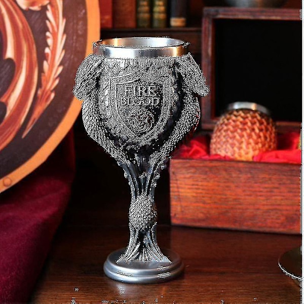 Game of Thrones -luova malja - Huonekalutarvikkeet Viinilasi - Stark of Winterfell -a
