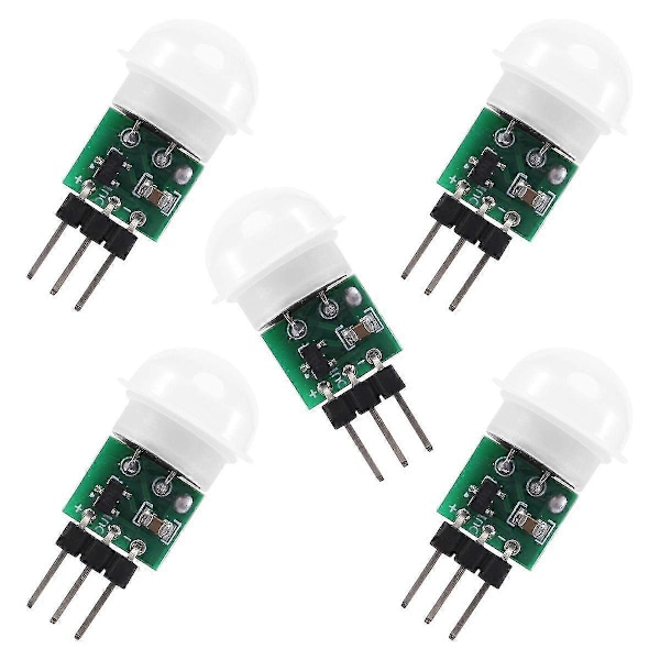 AM312 PIR-sensor, 5-pack PIR-rörelsedetektor Utomhus Mini Pyroelektrisk Infraröd PIR Människa IR-sensormodul Kropp
