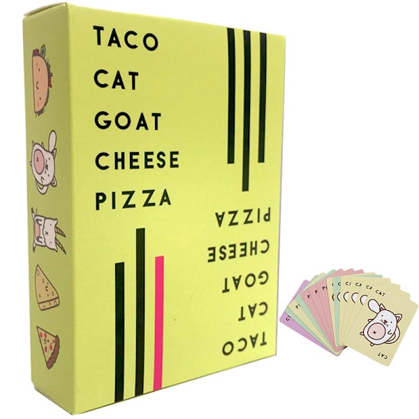 Taco Cat Goat Cheese Pizza Card Party Game Toy