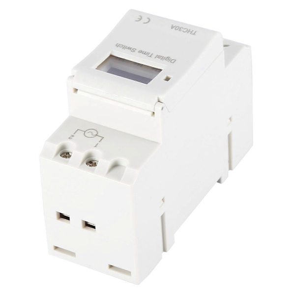 THC 30A Digital Timer Switch Programmerbar Elektronisk Tidskontrolswitch (220V)