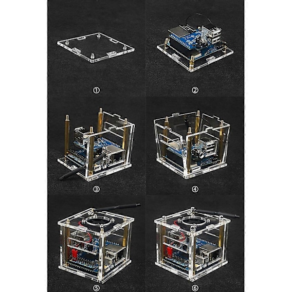 Skyddande Skal för OrangePi Zero3 - Akryl Transparent Skal & Kylare & Fläkt