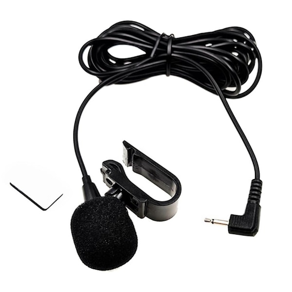 3m Professionel Bil Audio Mikrofon 2,5 mm/3,5 mm Klip Jack Stik Mikrofon Stereo
