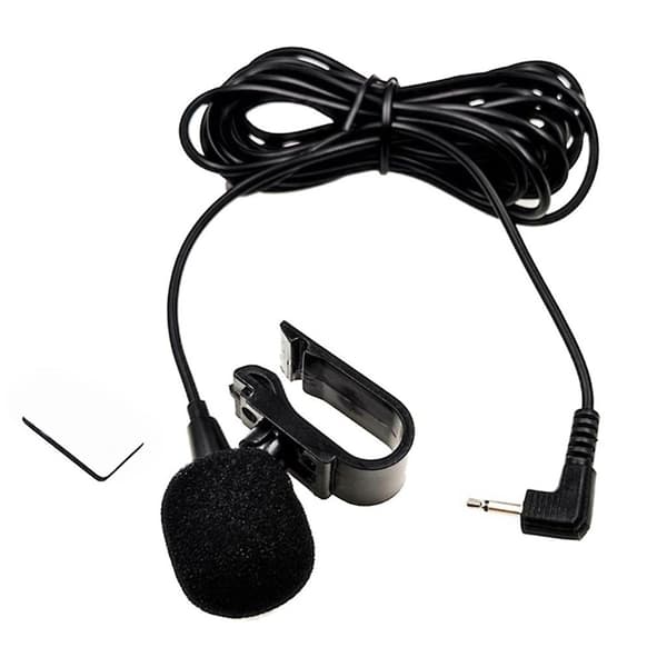 3m Professionell Bilstereo Mikrofon 2,5mm/3,5mm Clip Jack Plug Mic Stereo