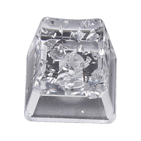 Tilpassede Resin Keycaps OEM R4 Profil For Mekanisk Tastatur Transparent Sølvfolie For Key Cap Gaming Personlig Keyc