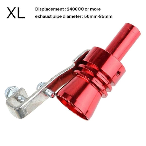 Turbo Sound Simulator Whistle Extern Modifierad Avgassystem Turbo Dämpare Blow Off Ventil Whistle Pipe Sound Simulator Whistle