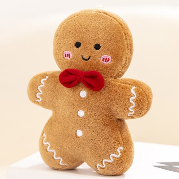 Jule-Karamel Gingerbread Man Dukke Gingerbread Man Plyslegetøj Julepynt Gave