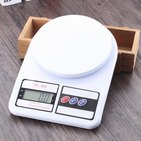 Bärbar Digital Elektronisk Vågskala Hög Precision 1kg-10kg/1g Smyckesvåg LCD-Display Karatvåg Hemkök Matvåg