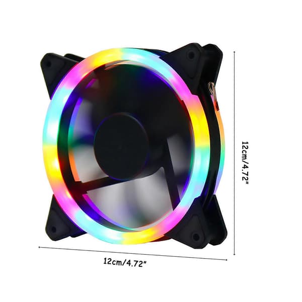 RGB Computer Kabinet Køleblæser 4Pin 3Pin 12cm Køler Radiator til Desktop PC