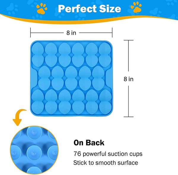 Silikon Snuffle Mat til Hunde, Langsom Foderhundeskåle, Hund Sniff Mat Lick Mat til Lugttræning Langsom Spisning
