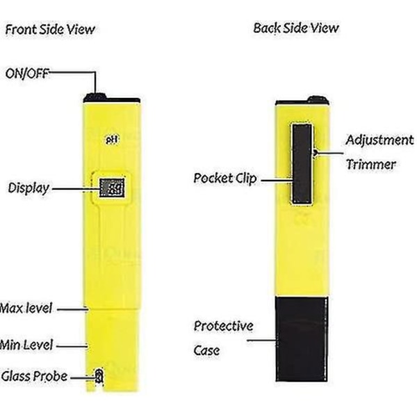 Fickpenna pH-mätare Digital Er Ph-009 Ia 0.0-14.0ph För Akvarium Pool Lab Ph014