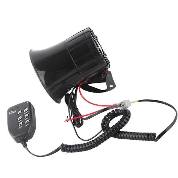 50W 120dB Bilhorn med 6 Lyd, Nødblinkalarm Sirene Universal for 12V Bil Brannvesen
