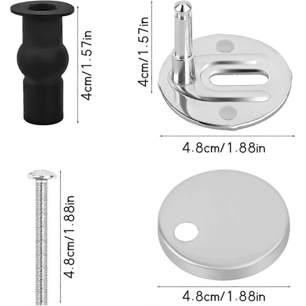 2 Pak Universal Toiletbræt Holdere, Hængslet Toiletbræt Dæksel, Toilet Dæksel Holdere, Udskiftning af Toilet Tilbehør, Komfort Opgradering til 2024