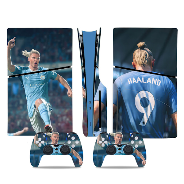 PS5 Slim Klæbende Hud CD-drev Edition Sticker Cool Dekorativ Sticker (Trådløs Controller, Disk)