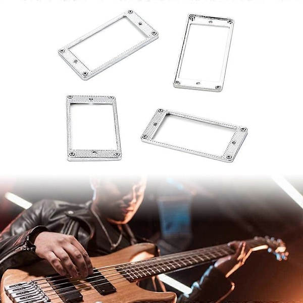 Elektrisk Gitarr Metall Pickup Bottenram Humbucker Pickup Monteringsring