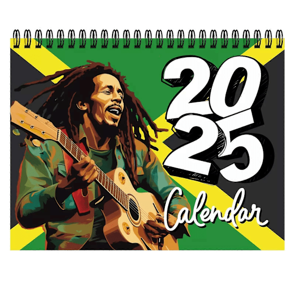 2025 Bob Marley Calendar | 12 Month Calendar | Spiral Calendar | Wall Calendar