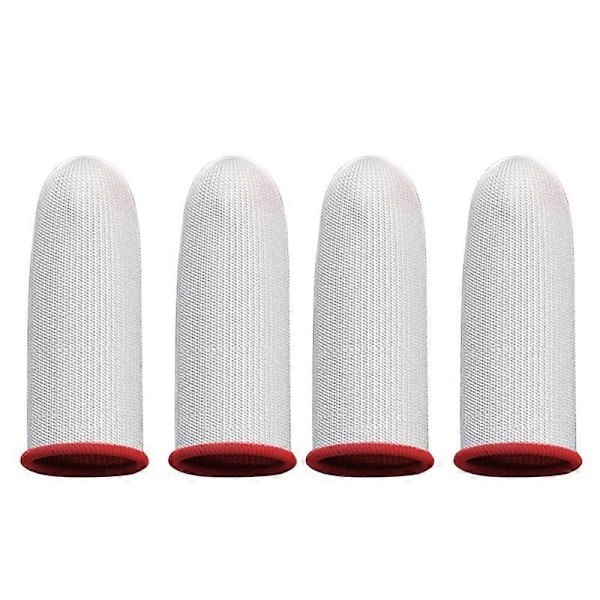 2 Par Gaming Finger Sleeves Ultra-tunna Ledande Silverfiber Finger Cots Halksäkra Andningsbara Spelhandskar för PUBG Mobile Game